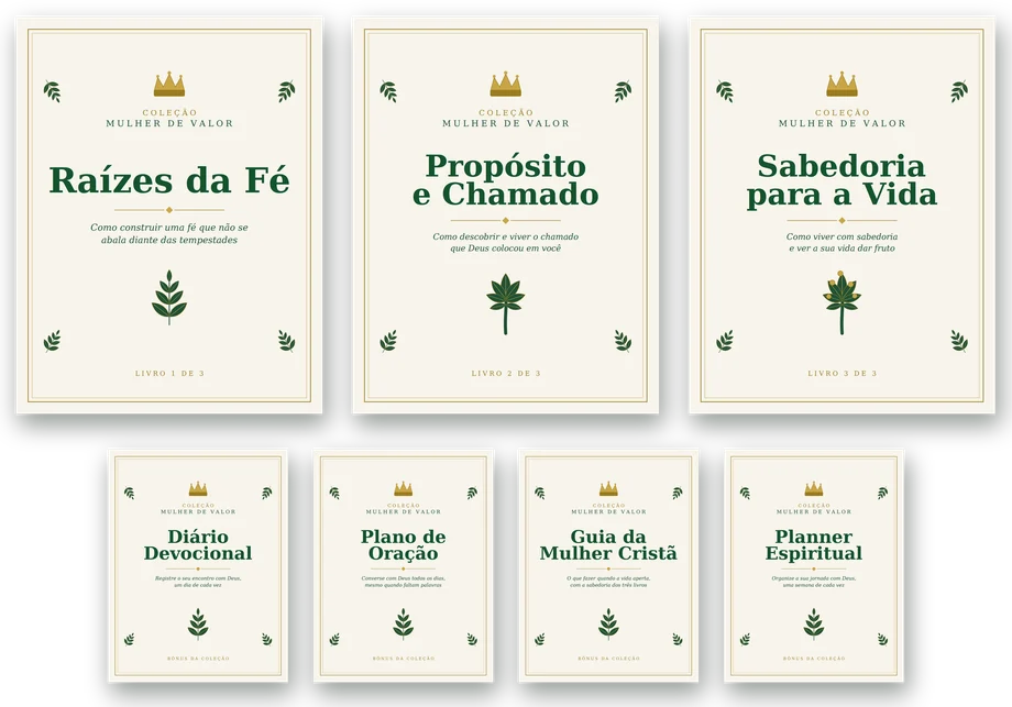 Coleção Mulher de Valor — 3 livros e 4 bônus